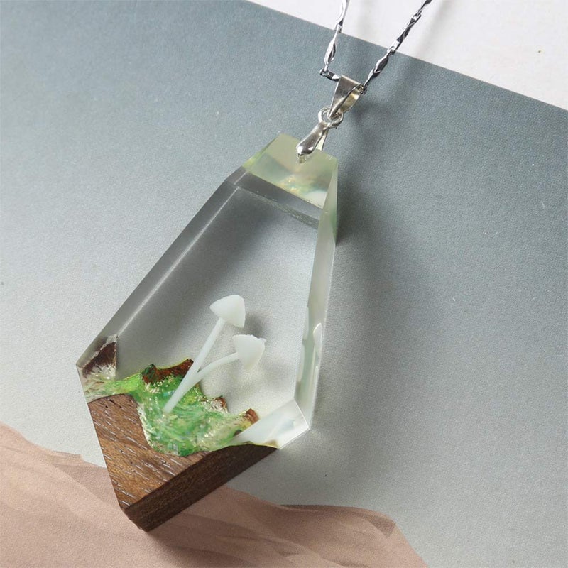 VTurboWay 9 Pcs Plastic Small Mushrooms, Handmade Plastic Mushroom, Resin Jewelry Making Supplies, Resin Filler - Image 3